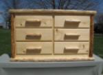 6-Drawer Dresser: Pine Front w/ Footprints