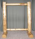 Log Quilt Rack: holds 1