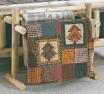 Log Quilt Rack