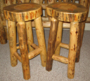 Log Slice Bar Stool