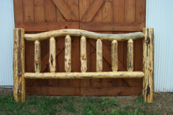 Footboard with Character Logs