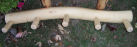 Full Log Coat Rack: Clean-Peel