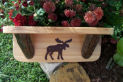 Log Moose Shelf