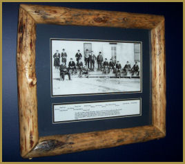 Wild West Print: also example of Log Picture Frame