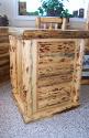 3-Drawer: Log Front with Footprints