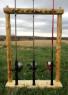 Log Fishing Rod Rack