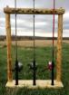 Log Fishing Rod Racks