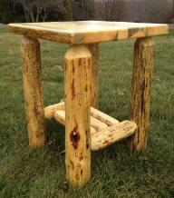Live Edge Grizzly Nightstand / End Table