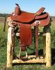Log Saddle Stand