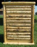 4-Drawer Chest: Log Front with Footprints