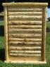 4-Drawer Chest: Log Front with Footprints
