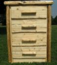 4-Drawer Chest: Log Slab Drawers