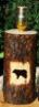 Wood-Burned Bear Lamp