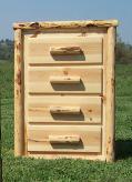 4 Drawer Chest: Pine Front Drawers